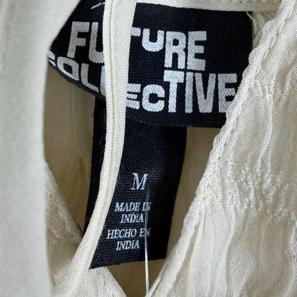 Future Collective Women's Gathered Corset Top - Cream - M - Picture 6 of 10